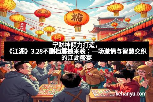 宁财神倾力打造，《江湖》3.28不删档震撼来袭：一场激情与智慧交织的江湖盛宴